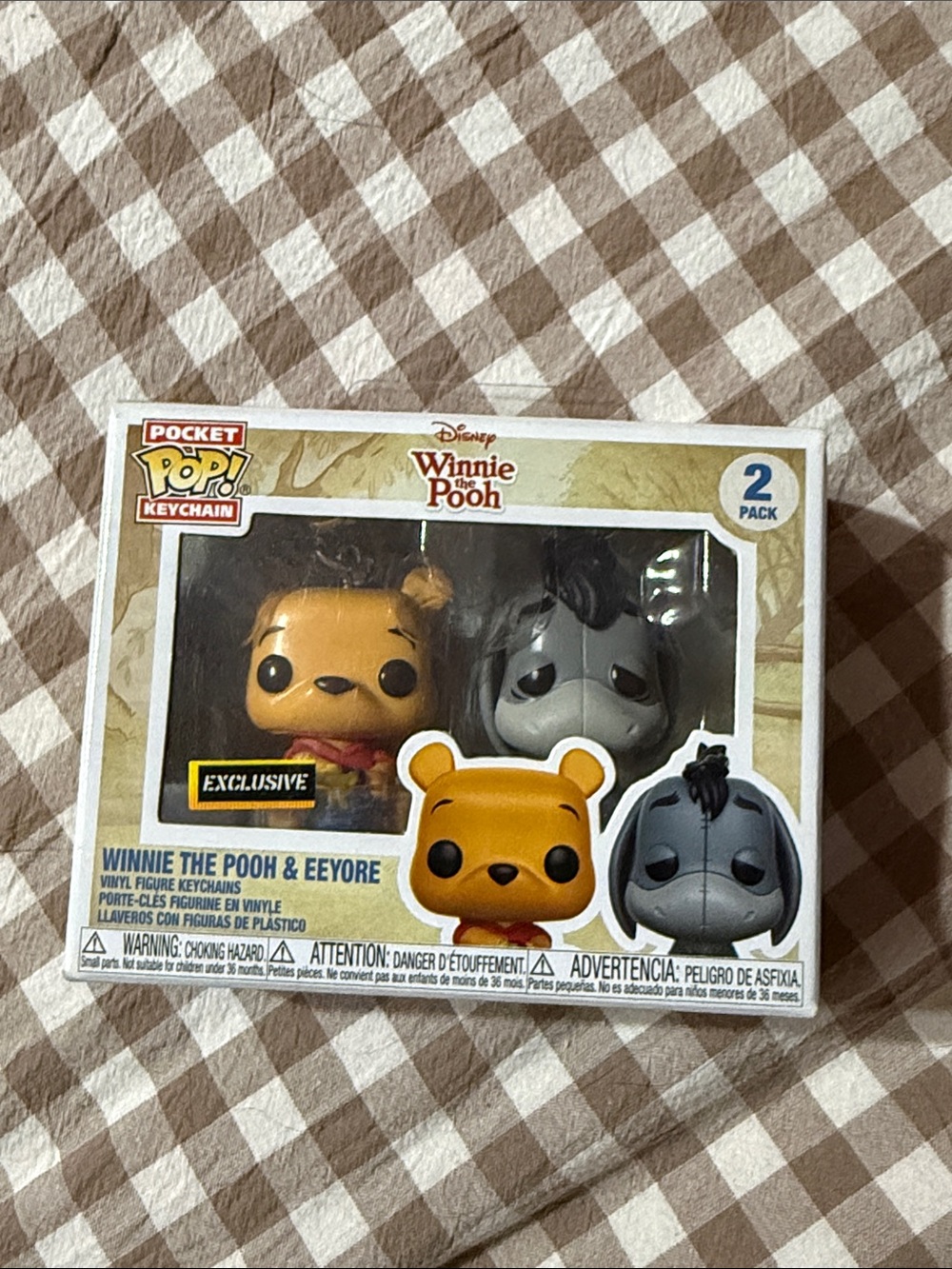 Funko Pocket Pop! Keychain Winnie the Pooh & Eeyore - Yellow & Gray 2-Pack